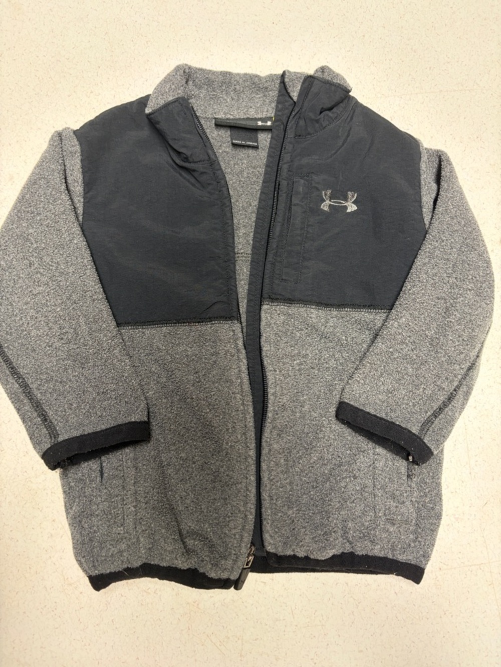 Under Armour Charcoal & Black Insulated Fleece Jacket